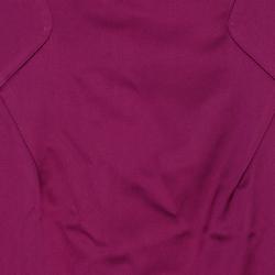 Pre Owned D and G Fuschia Sleeveless Satin Cocktail Dress M
