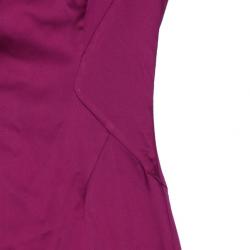 Pre Owned D and G Fuschia Sleeveless Satin Cocktail Dress M