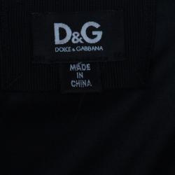 Pre Owned D and G Red Satin Sleeveless Cocktail Dress M