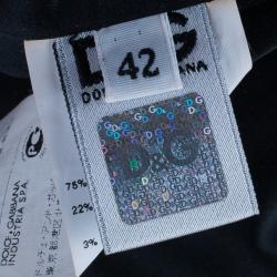 Pre Owned D and G Red Satin Sleeveless Cocktail Dress M