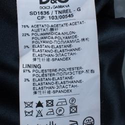 Pre Owned D and G Red Satin Sleeveless Cocktail Dress M