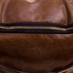 Pre Owned D&G Brown Leather Shoulder Bag