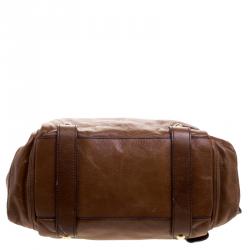 Pre Owned D&G Brown Leather Shoulder Bag