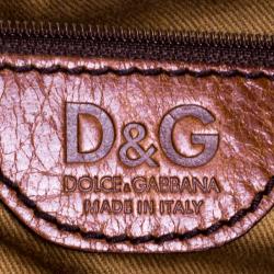 Pre Owned D&G Brown Leather Shoulder Bag
