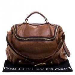 Pre Owned D&G Brown Leather Shoulder Bag
