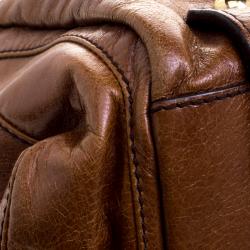 Pre Owned D&G Brown Leather Shoulder Bag