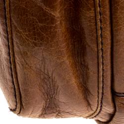 Pre Owned D&G Brown Leather Shoulder Bag