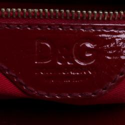 D & G Red Patent Leather Emy Satchel