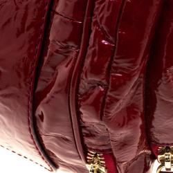 D & G Red Patent Leather Emy Satchel
