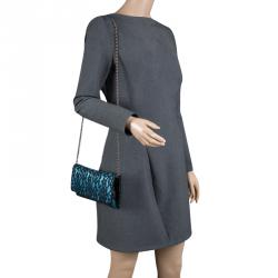 Pre Owned D&G Blue/Black Lace Shoulder Bag