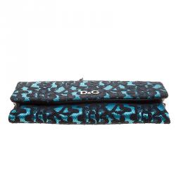 Pre Owned D&G Blue/Black Lace Shoulder Bag