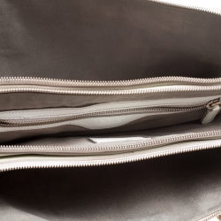 Pre Owned D&G White Leather Triple Shoulder Bag