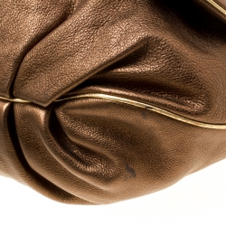 D & G Bronze Leather Vlada Shoulder Bag