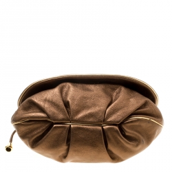 D & G Bronze Leather Vlada Shoulder Bag
