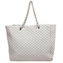 D&G Grey Quilted Lily Glam Tote Bag