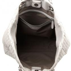 D&G Grey Quilted Lily Glam Tote Bag