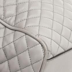 D&G Grey Quilted Lily Glam Tote Bag
