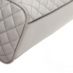 D&G Grey Quilted Lily Glam Tote Bag