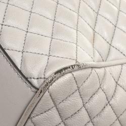 D&G Grey Quilted Lily Glam Tote Bag