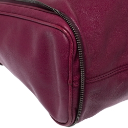 Pre Owned D&G Purple Soft Leather Vilma Satchel
