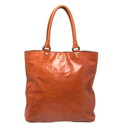 D&G Orange Leather Micol Tote