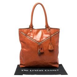 D&G Orange Leather Micol Tote