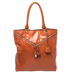 D&G Orange Leather Micol Tote