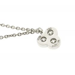 De Beers Diamond & 18k White Gold Pendant Necklace