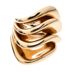 De Grisogono Onde 18k Rose Gold Cocktail Ring Size 55