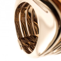 De Grisogono Onde 18k Rose Gold Cocktail Ring Size 55