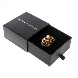 De Grisogono Onde 18k Rose Gold Cocktail Ring Size 55