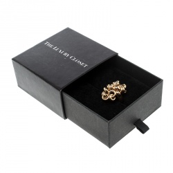 De Grisogono Interlocking Circles 18k Rose Gold Cocktail Ring Size 54