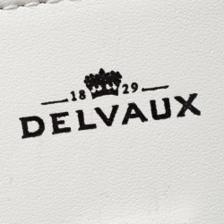 Delvaux White Leather Tempete MM Top Handle Bag                  