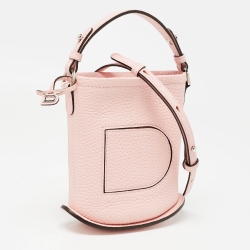 Pre Owned Delvaux Pink Leather Pin Toy Bag