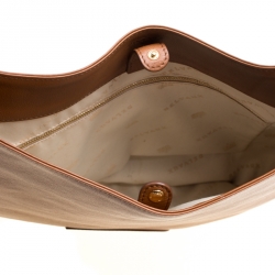 Pre Owned Delvaux Brown Leather Louise Hobo