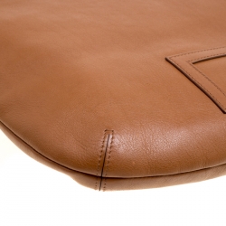 Pre Owned Delvaux Brown Leather Louise Hobo