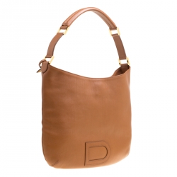 Pre Owned Delvaux Brown Leather Louise Hobo
