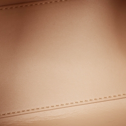 Pre Owned Delvaux Mustard Leather Mini Le Brillant Top Handle Bag