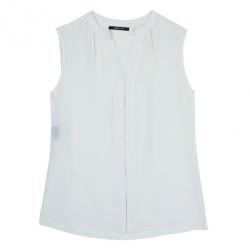 Derek Lam Off-White Silk Top M
