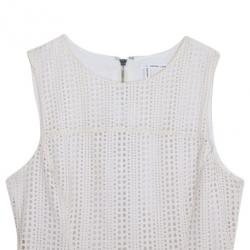 10 Crosby Derek Lam Crochet White Tulip Hem Dress M