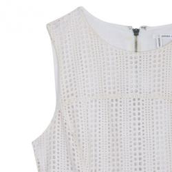 10 Crosby Derek Lam Crochet White Tulip Hem Dress M