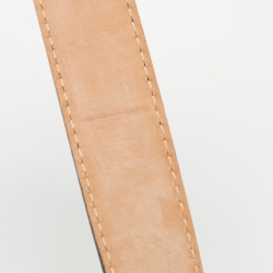 D&G Black Leather DG Logo Buckle Belt 95CM