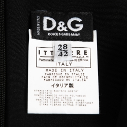 D&G Black Knit Sleeveless Sheath Dress M