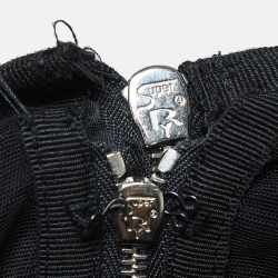 Pre Owned D&G Grey Pinstripe Gabardine Draped Detail Strapless Mini Dress M