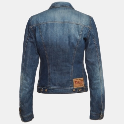 Pre Owned D&G Blue Denim Button Front Jacket S