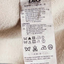 Pre Owned D&G Beige Fleece Button Front Jacket M