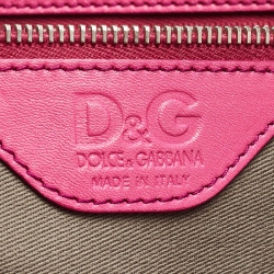 Pre Owned D&G Pink Quilted Leather Lily Glam Tote 