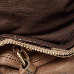 Pre Owned D&G Beige Leather Karen Shoulder Bag