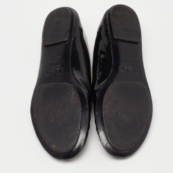 D&G Black/White Patent Leather Ballet Flats Size 38