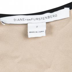 Pre Owned Diane Von Furstenberg Black Embellished Lace Zadie Jumpsuit S